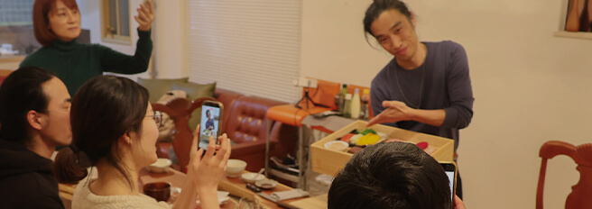 寿司のワークショップ