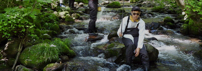 ヤマメ釣り体験