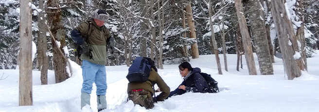 冬のスノーシューツアー